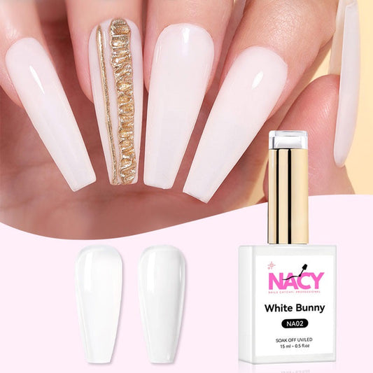 Nacy White Bunny Gel 0.5oz - NA02