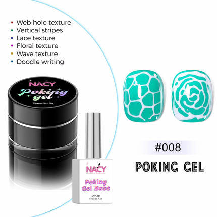 Nacy Poking Gel Color 08 + Poking Base Set