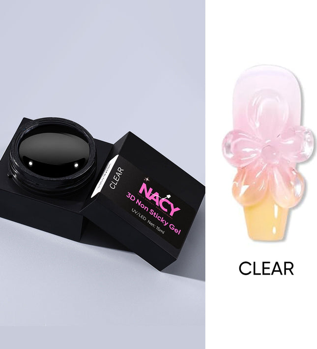 Nacy 3D Non Sticky Gummy Gel Art in Jar - Clear