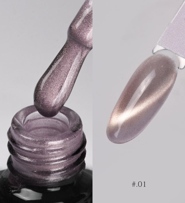 Nacy Coffee Mocha Crystal Cat Eye Gel 0.5oz - 01