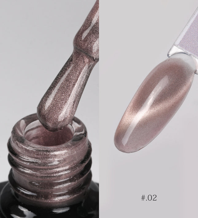 [COMING SOON] Nacy Coffee Mocha Crystal Cat Eye Gel 0.5oz - 02