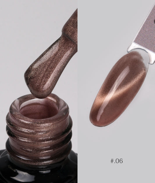 Nacy Coffee Mocha Crystal Cat Eye Gel 0.5oz - 06