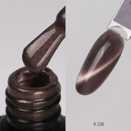 Nacy Coffee Mocha Crystal Cat Eye Gel 0.5oz - 08