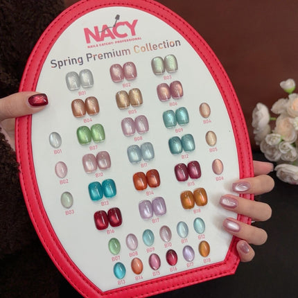 Nacy Full Set Spring Premium Cat Eye Gel Colors 18 Colors 0.5oz