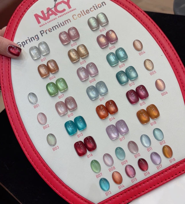 Nacy Full Set Spring Premium Cat Eye Gel Colors 18 Colors 0.5oz