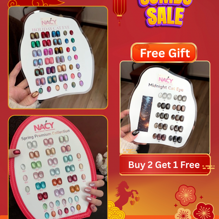 [Combo] Nacy Elegance Cat Eye 36 Colors Set - Free Ship + Buy 2 sets Get 1 set Free & Magnet