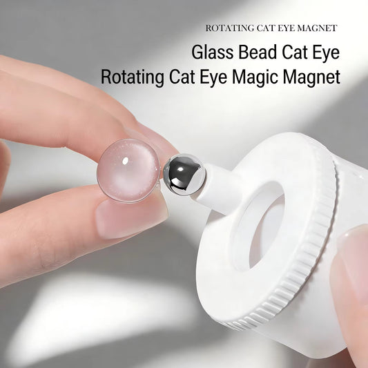 Rotating Magnet Moonlight Cat Eye- White
