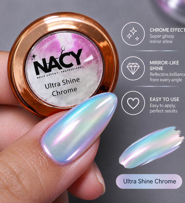NACY Ultra Shine Chrome – Aurora Mirror Nail Pigment