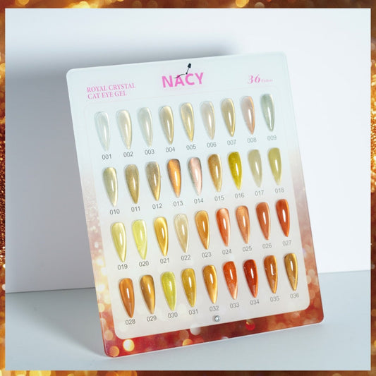Nacy Royal Fall Crystal Moonlight Cat Eye 36 Matching Duo Colors Gel