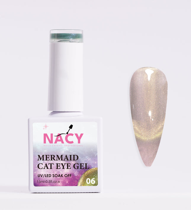 Nacy Mermaid Double Line Cat Eye Gel 06