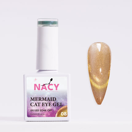 Nacy Mermaid Double Line Cat Eye Gel 08
