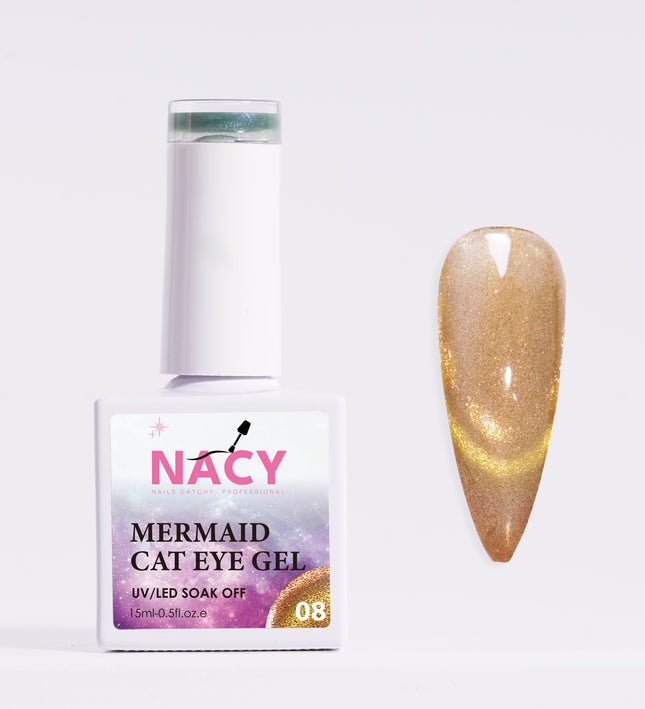 Nacy Mermaid Double Line Cat Eye Gel 08
