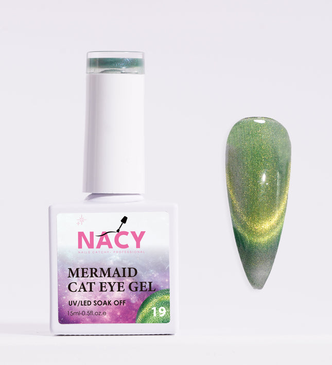 Nacy Mermaid Double Line Cat Eye Gel 19