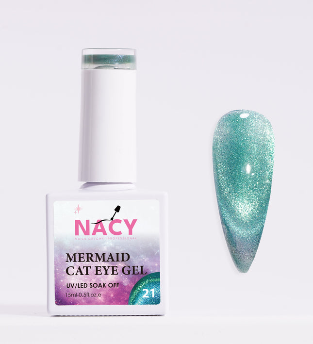 Nacy Mermaid Double Line Cat Eye Gel 21