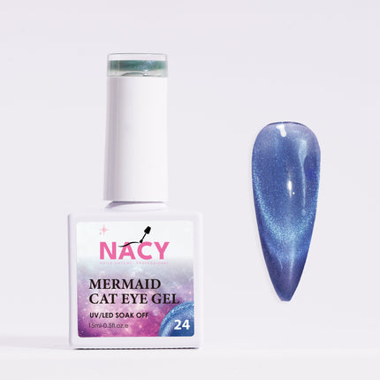 Nacy Mermaid Double Line Cat Eye Gel 24