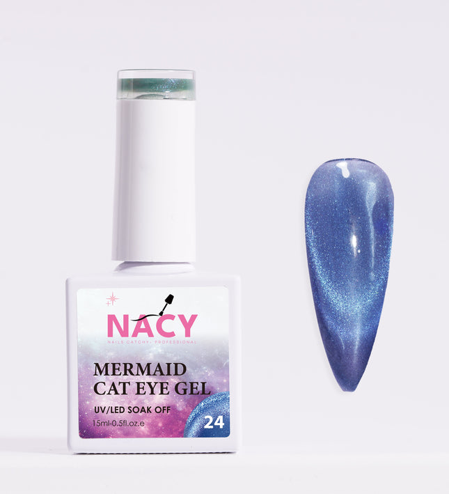 Nacy Mermaid Double Line Cat Eye Gel 24