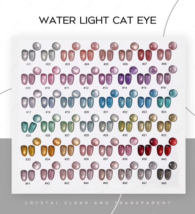 Nacy Set Water Moon Light Cat Eye Summer 48 Colors / Free color chart display