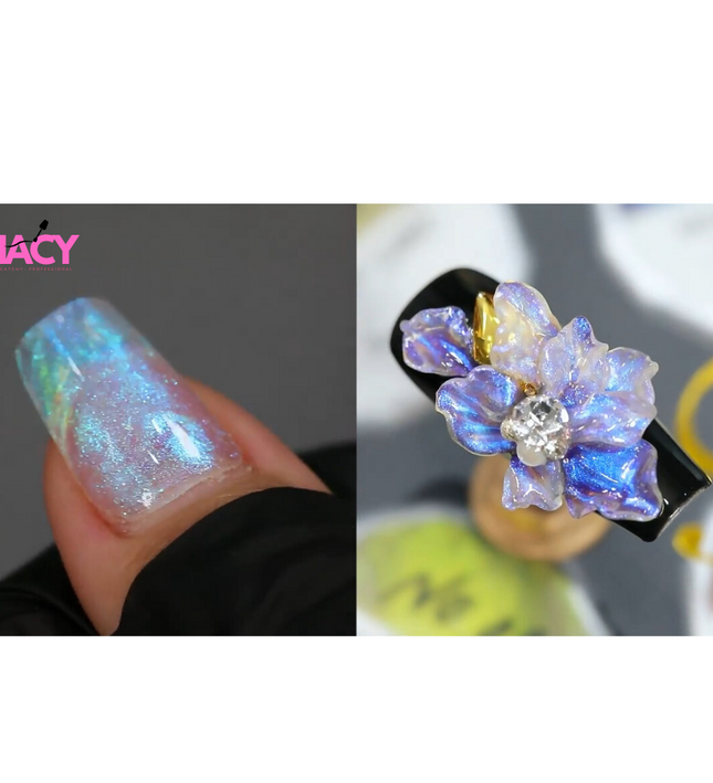 Set NACY 3D Auora Carved Gel - 12 Colors