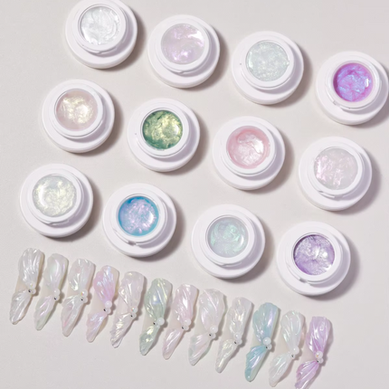 Set NACY 3D Carved Gel - 12 Colors