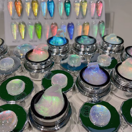 Set NACY 3D Auora Carved Gel - 12 Colors